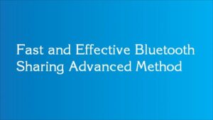 bluetooth sharing tips
