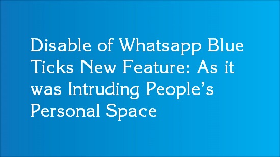 whatsapp blue tick disable steps