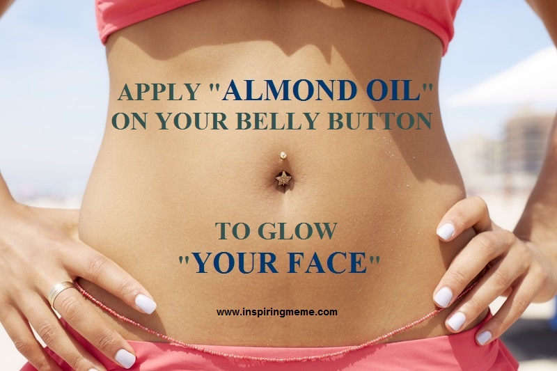 Putting Almond Oil in Your Belly Button