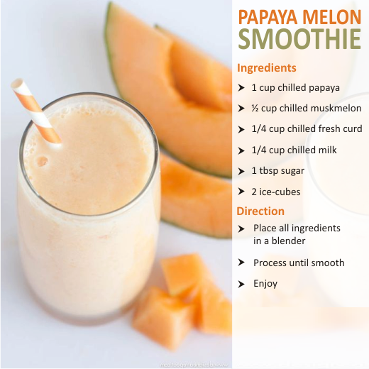 papaya melon smoothies benefits of healthy juices and recipes