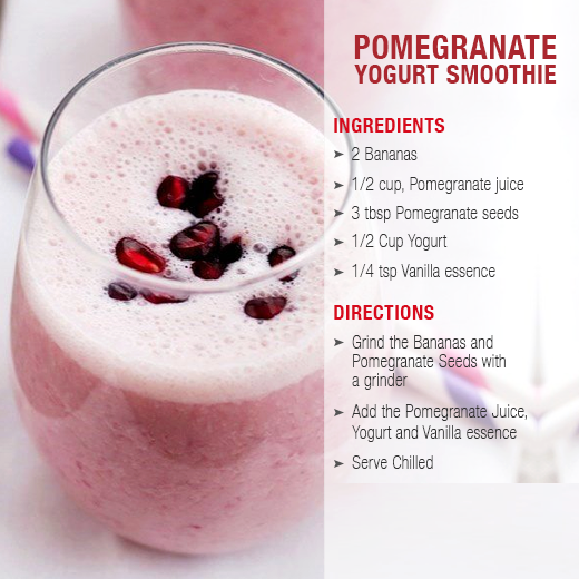 pomegranate yogurt smoothies benefits of healthy juices and recipes