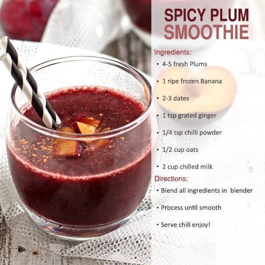 spicy plum smoothies benefits of healthy juices and recipes