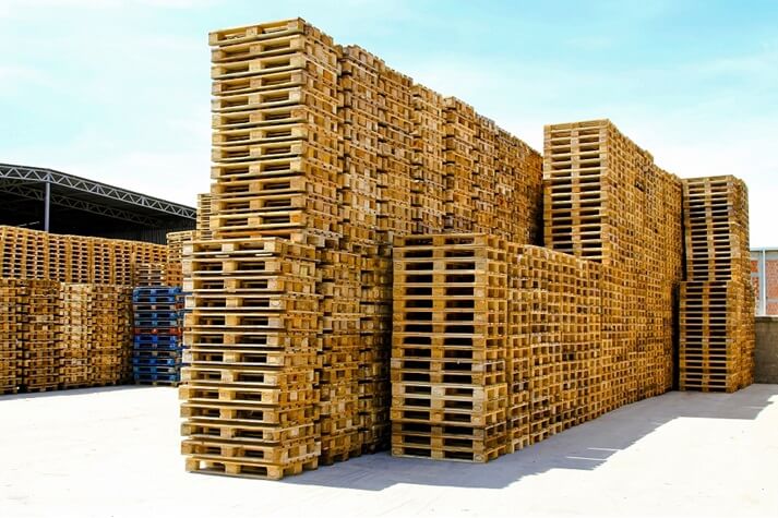 second hand wood pallets