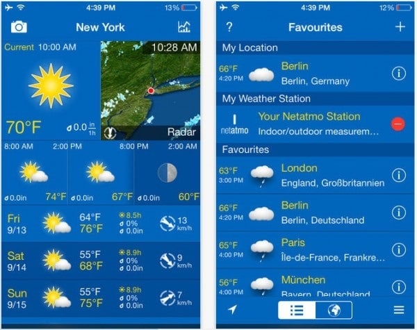 weatherpro mobile phone app