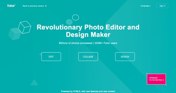 fotor prebuilt modules for creating collages