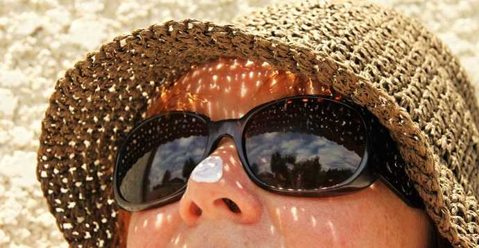 sun hats and sunglasses