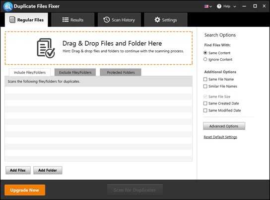 duplicate files fixer tool