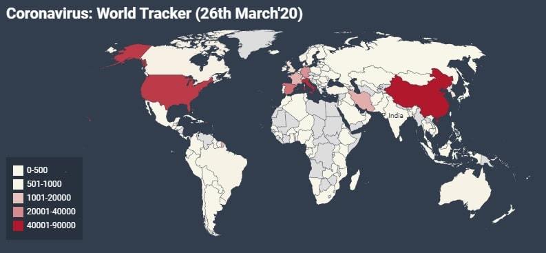 coronavirus world tracker update