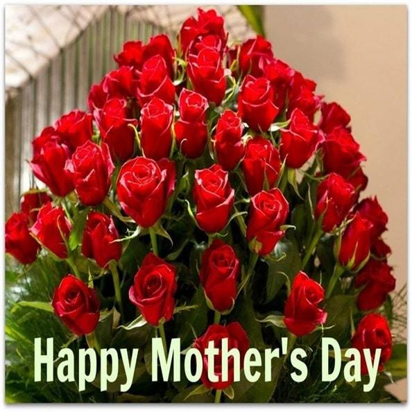 happy mothers day with flowers images
