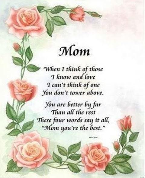 love you mum poem image