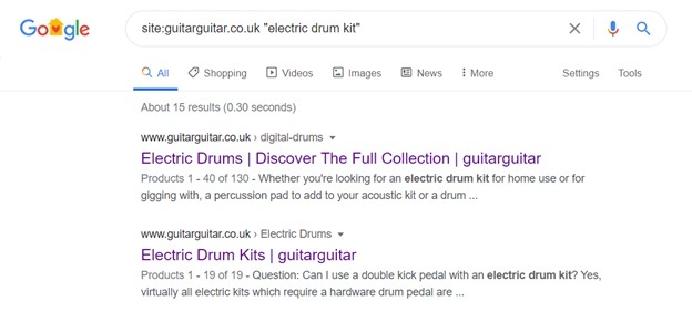 google search result for keyword 'electric drum kit'