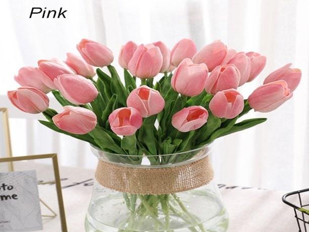 pink tulips flowers