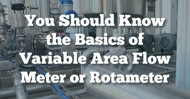 rotameter variable area flow meter
