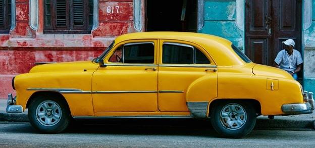 a yellow color car
