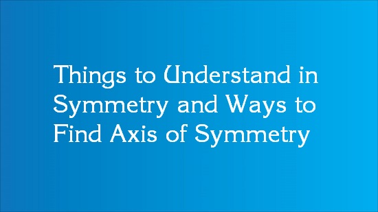 how to find axis of symmetry
