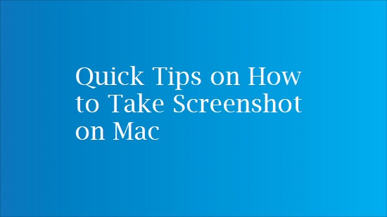 take screenshots on a mac
