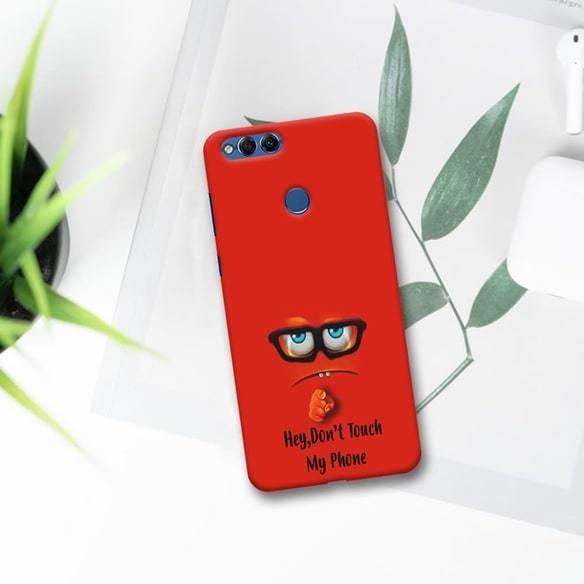 plastic red colour mobile back cover
