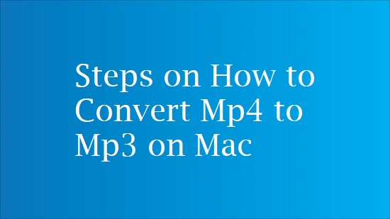 convert mp4 to mp3 on mac