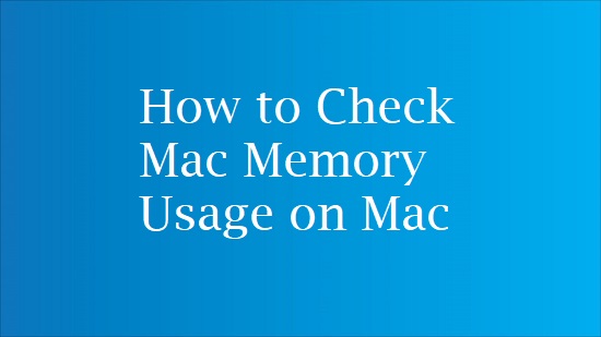check memory usage mac