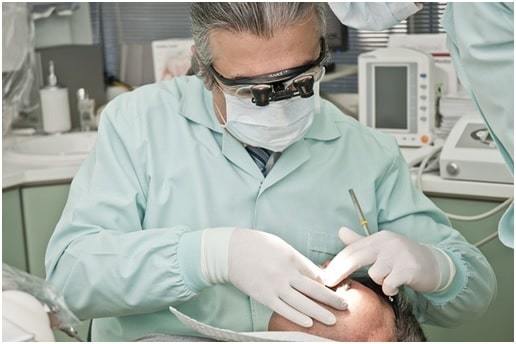 dentist operated patient on table