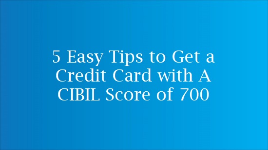 credit card and cibil score