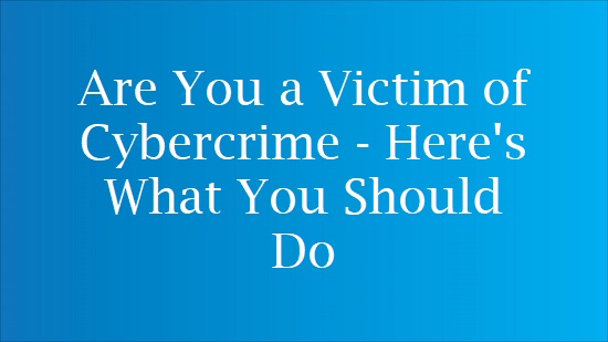 how to deal with cyber crime