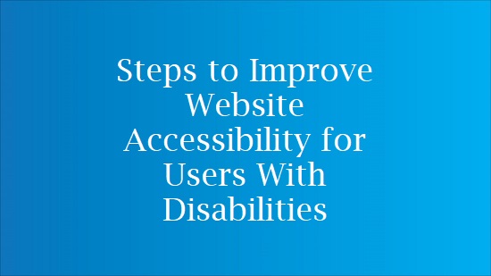 website accessibility for disabled users