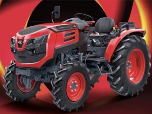 red mahindra tractor