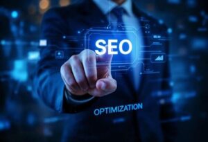 business-person-pointing-seo-illustration