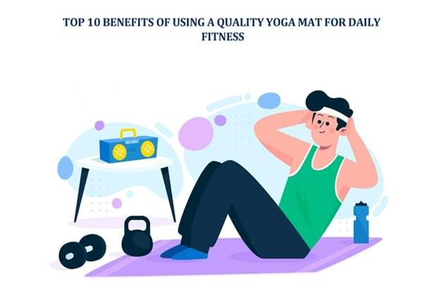 person exercising on a yoga mat at home highlighting daily fitness benefits