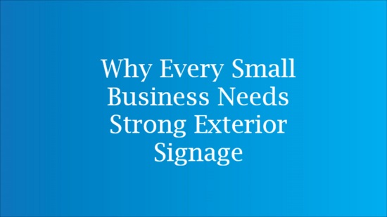 exterior signage for small business