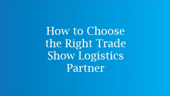 trade show logistics partner