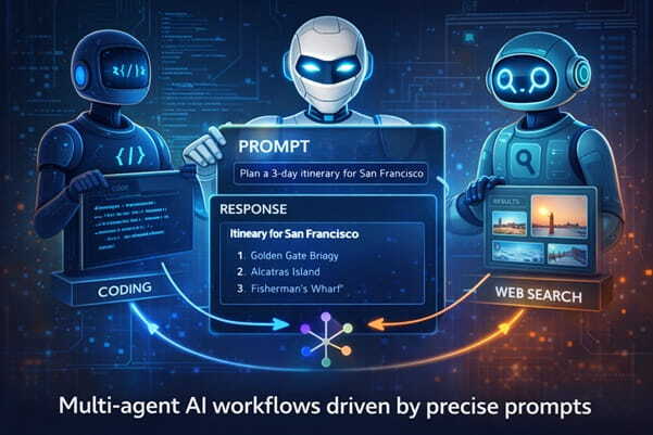 ai agents collaborating on prompt workflow
