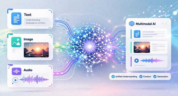 ai model processing text image and audio together