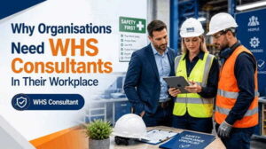 workplace safety consultants reviewing compliance plans