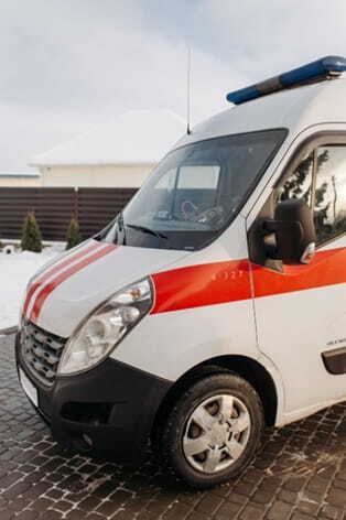 parked ambulance