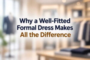 well-fitted formal dress for elegant style