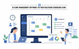 ai-powered clinic illustration