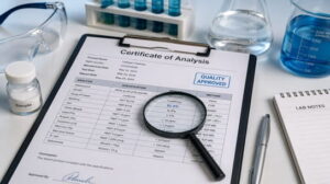 Certificate of Analysis (COA): A Beginner's Guide to Reading Laboratory Quality Reports certificate of analysis on laboratory table