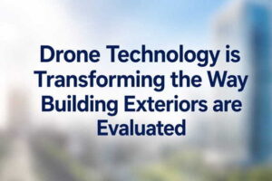Drone Technology is Transforming the Way Building Exteriors are Evaluated drone inspecting building exterior