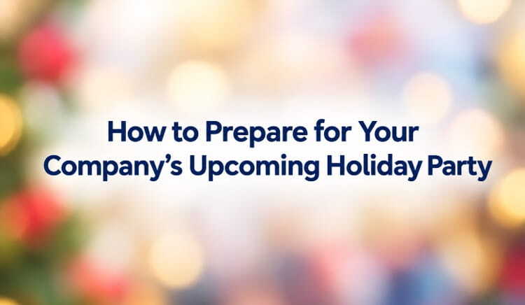 blurred holiday party background