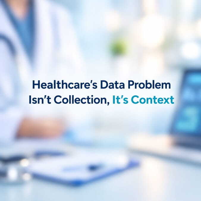 blurred healthcare data workspace