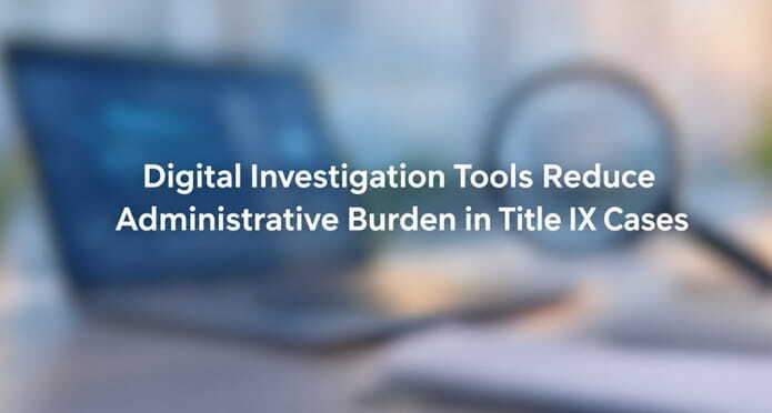 blurred digital investigation workspace