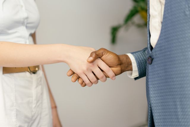 people shaking hands